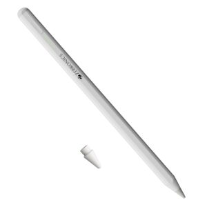 Zebronics Ultra-Lightweight Stylus for iPad, Palm Rejection, Pressure Sensitive, Tilt Support, Auto-Sleep Mode, Magnetic Body, Replaceable Pen Tip, for iOS 12.2 or Above iPads (Stylus Pro 2)