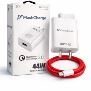 Ditto 44W Flash Charger Compatible with Oppo, Realme, OnePlus & Vivo