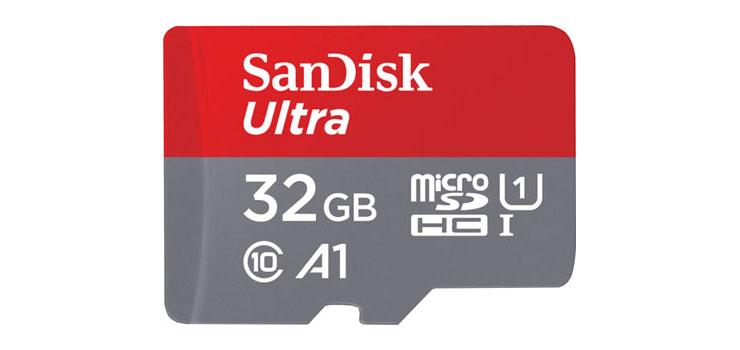 SanDisk 32GB Class 10 A1 microSDHC Memory Card | UHS-I 100MB/s
