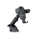 Portronics Clamp M2 Car Mobile Holder Black 360 Degree Rotatable